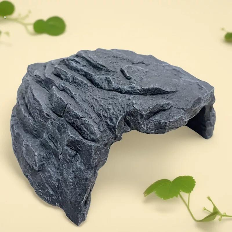 特大号乌龟躲避屋爬宠饲养箱陆龟躲避屋窝洞穴造景乌龟晒台山洞款