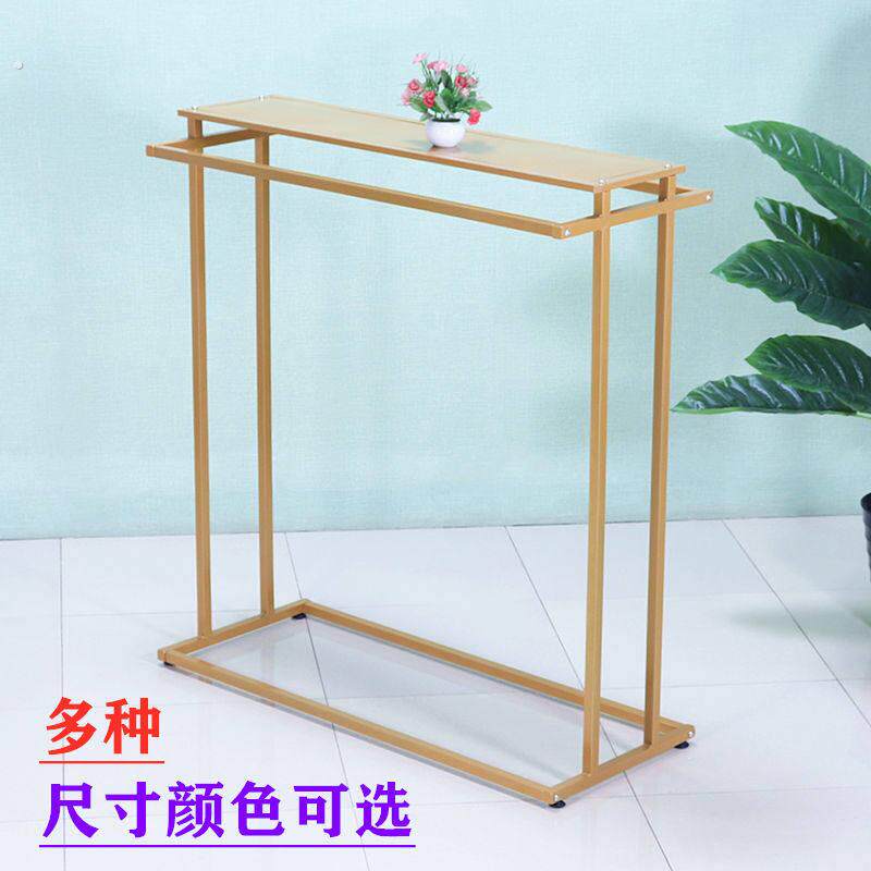 服装店展示架落地式女装店货架双杠架可升降中岛架双排挂衣架