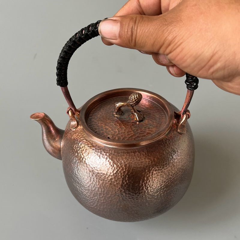 铜壶烧水壶 手工紫铜壶 泡茶煮水茶壶日式仿古纯手工铜壶小清加厚