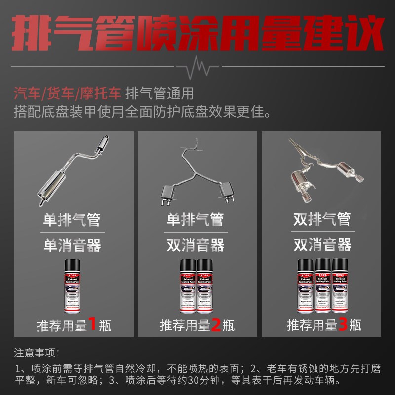 汽车排气管防锈漆耐高温底盘装甲自喷漆摩托车消音器镀铝喷剂银色