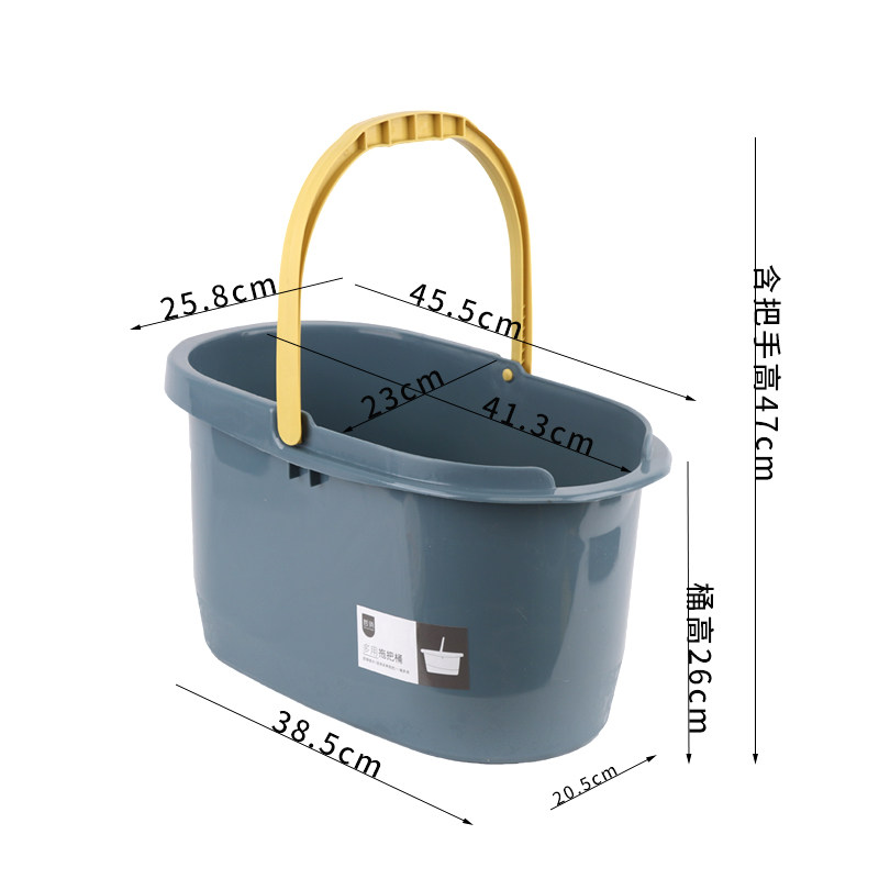 包邮加长拖把桶长方形家用挤水桶胶棉清洗桶海绵拖布桶拖地沥水桶图片