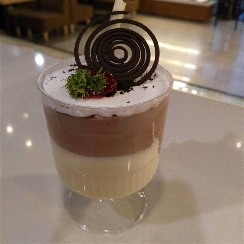 红酒杯一次性慕斯杯布丁杯慕斯杯果冻杯 甜品杯硬塑料100只包邮