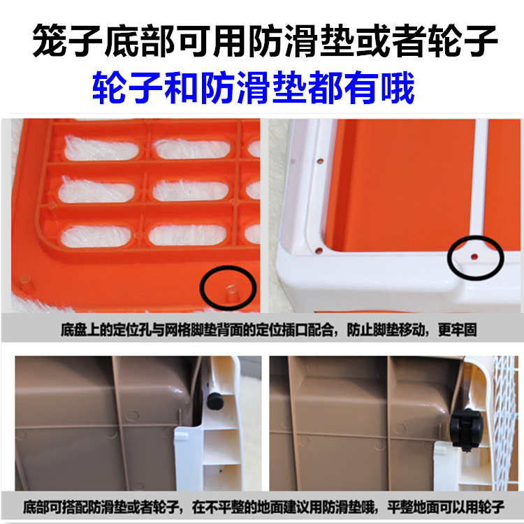 泰迪狗笼易清理狗笼子小型犬吉娃娃带厕所狗狗比熊宠物室内笼子