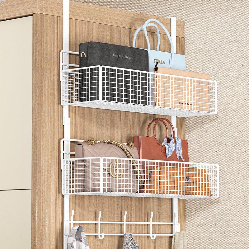 收纳侧边冰箱置物架侧壁挂式厕所收纳神器卫生间挂篮浴室门后朋珍