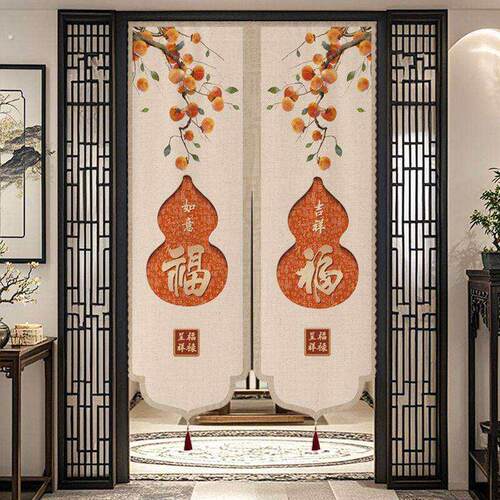 入户门正对门隔断帘2025新款中式高档新型门帘隔断帘客厅玄关挂帘