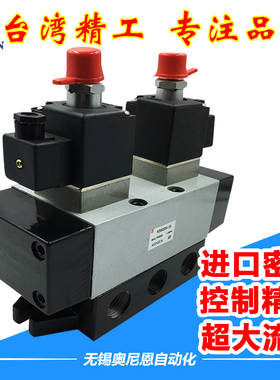 大流量电磁阀K35D2H-08/10/15/20/25/32/40-Y滑阀三位五通换向阀