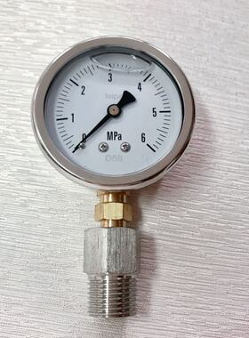 高压自来水打压表 压力6mpa 60公斤 直径68mm 螺纹四分 G1/2 径向