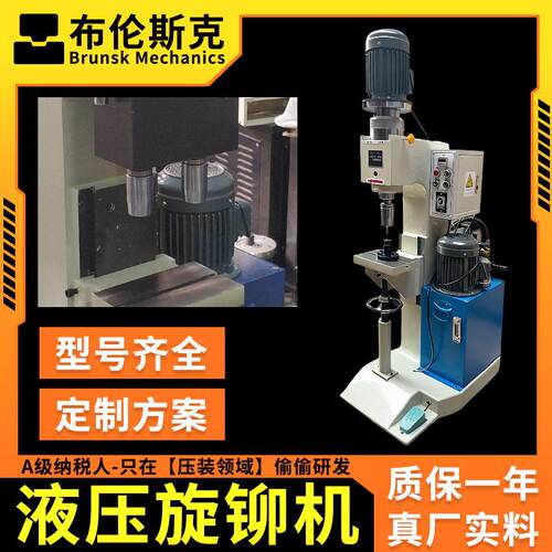 8吨液压铆接机旋铆机全自动送料实心空心外翻边对铆机双铆钉机