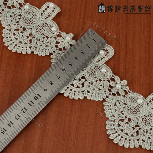 窗帘花边织带竖条拼接蕾丝罩边水溶贴边桌边坐垫镶边侧边水溶边