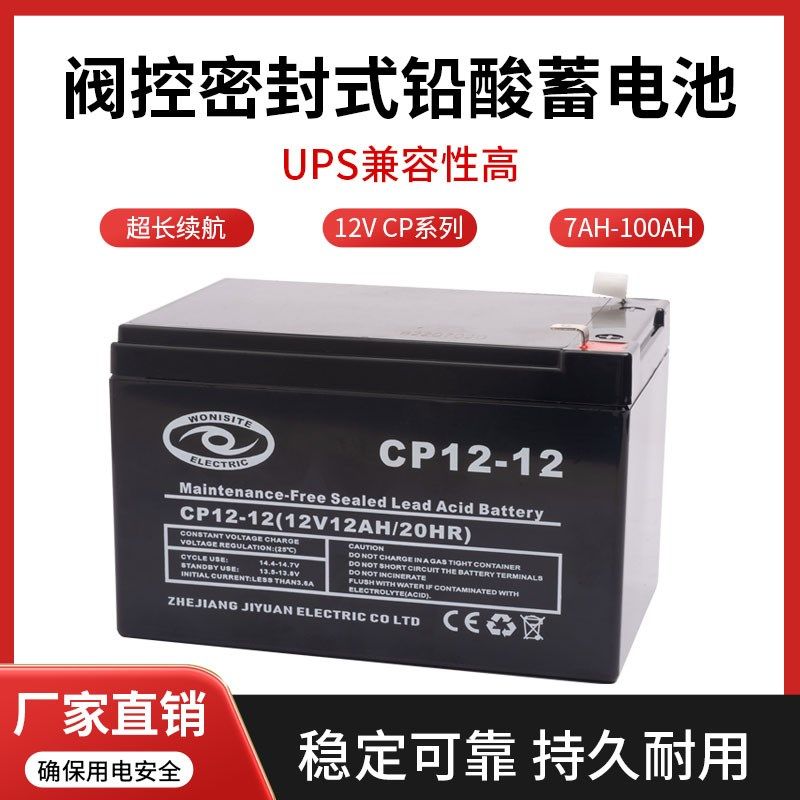 消防主机电池UPS电源直流屏UPS阀控密封式铅酸蓄电池12V 10 20AH