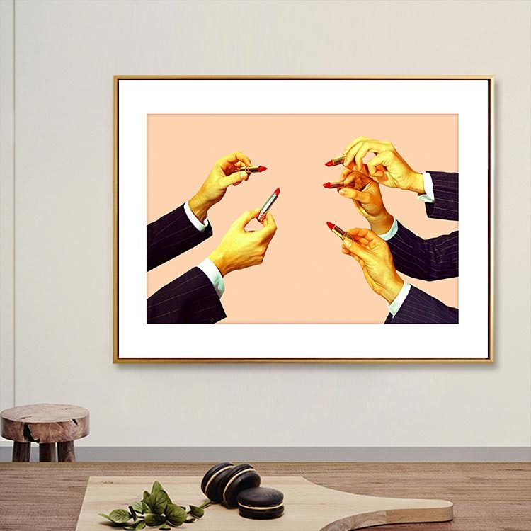北欧小众网红软装摄影摆台装饰画卧室客厅挂画工作室沙发背景墙画