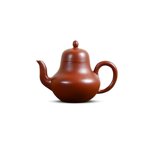 宜兴原矿紫砂朱泥段泥小容量号功夫茶具家用泡茶潮汕喝茶壶110cc