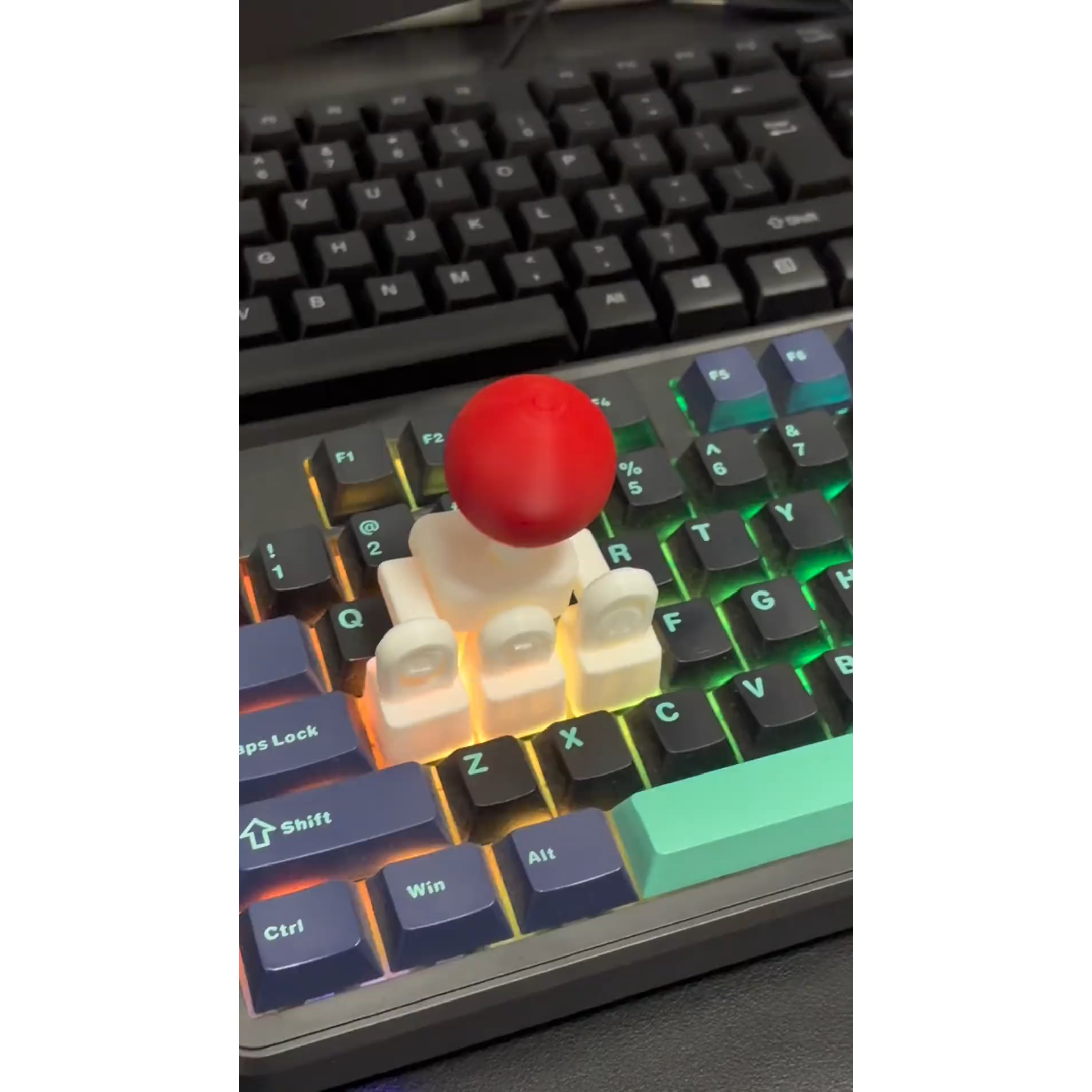 跨境3d打印游戏摇杆拳皇键帽机械键盘键帽3D打印wasd方向键街头