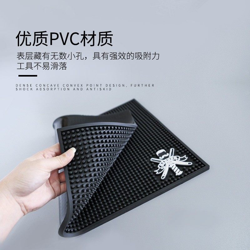 肯葳美发工具防滑垫剪刀梳子油头电推剪摆放垫子发廊专用理发用品