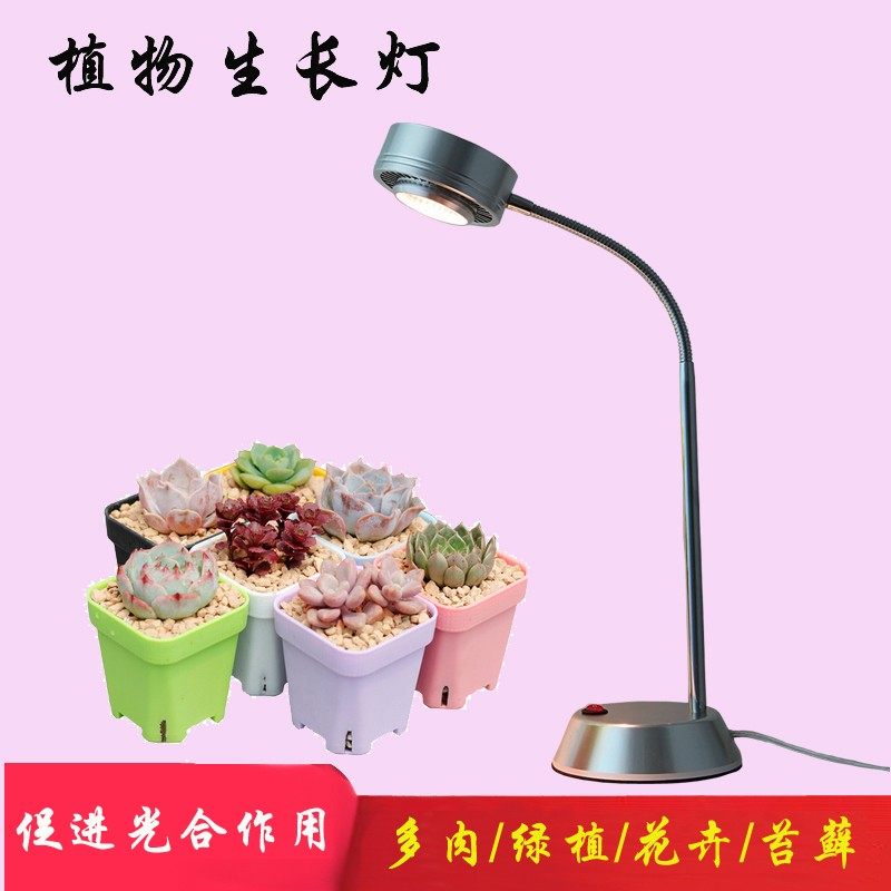 多肉植物补光灯仿太阳家用上色室内生长全光谱花卉led补光照台灯