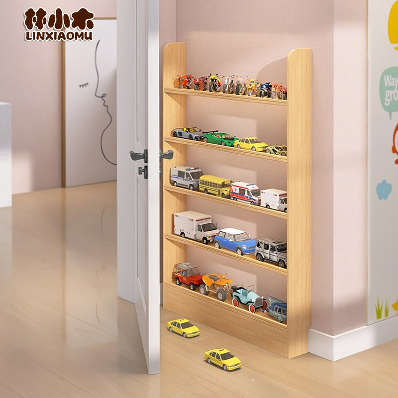 玩具车收纳架儿童小汽车摆放展示架门后多层宝宝汽车模型置物架子