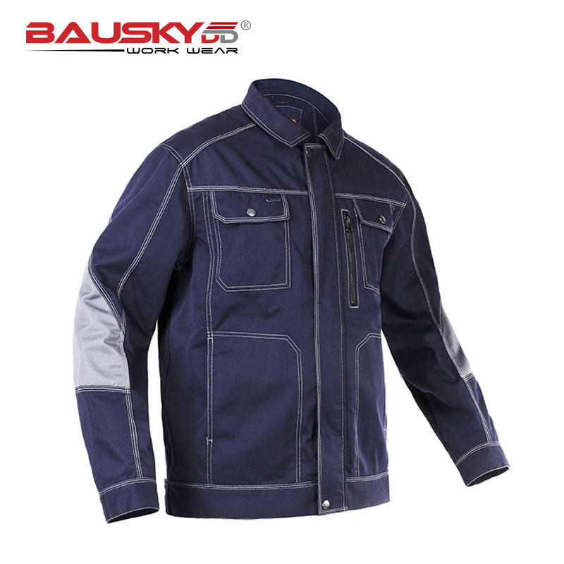 保世基工装B212工作制服春秋上衣夹克劳保服耐磨结实多兜上衣涤棉