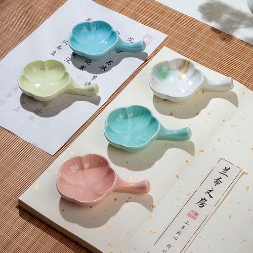 兰斋文房小砚台笔架笔搁笔舔水碟颜料小砚台盛墨汁墨池墨盒墨盘笔