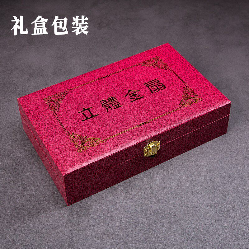 中国风特色手工艺礼物立体金属扇子京剧脸谱摆件送老外年会礼品
