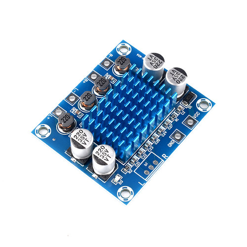 XH-A232 高清数字音频功放板 mp3放大模块 12V24V扩音板双声道20W