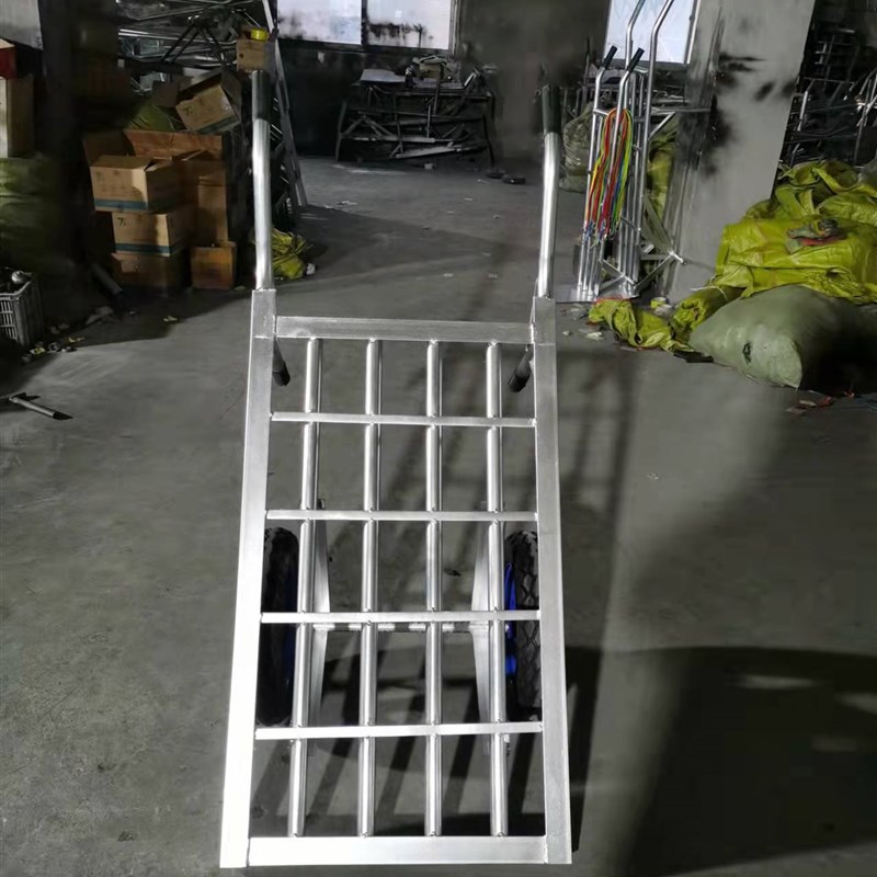 工地板车护栏两轮手推车货车地排车拉货车推车手拉车载重王搬运车