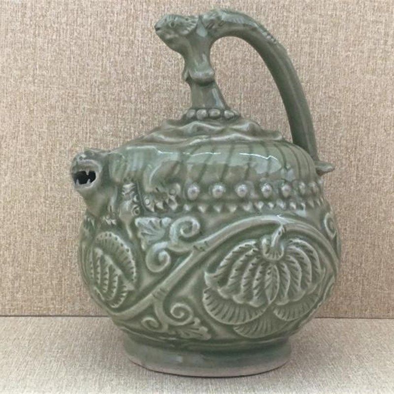 陕西铜川耀州瓷茶具西安礼品爵杯良心壶凤鸣壶倒流壶公道杯倒灌壶