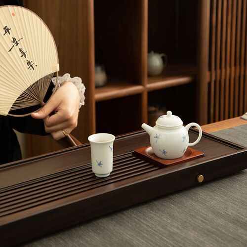 德化陶瓷纯手绘茶杯 蝴蝶兰花功夫茶具主人杯 单杯白瓷家用品茗杯