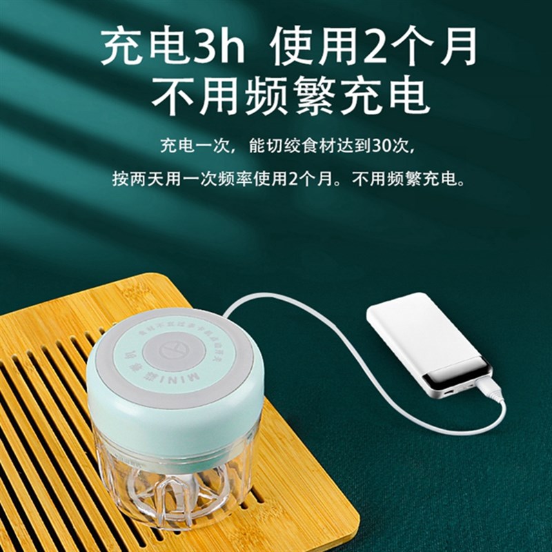 电动捣蒜泥神器大蒜捣碎蒜泥打蒜蓉机小型搅拉蒜家用辣椒搅拌机