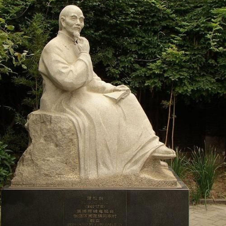石膏定制高颚曹雪芹雕塑定做蒲松龄雕像纪晓岚和珅刘墉罗锅摆件