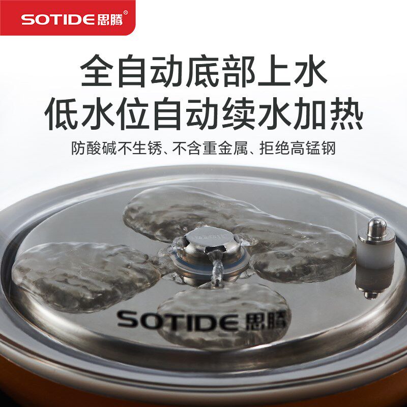 思腾全自动上水烧水壶2023新款迷你功夫茶电热水壶泡茶专用抽水式