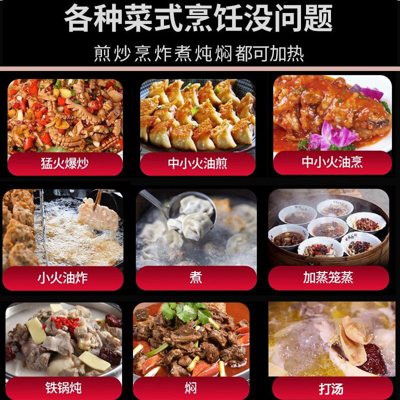 商用电磁炉双头15kw猛火大功率餐饮饭店食堂凹面电灶台电磁灶双灶