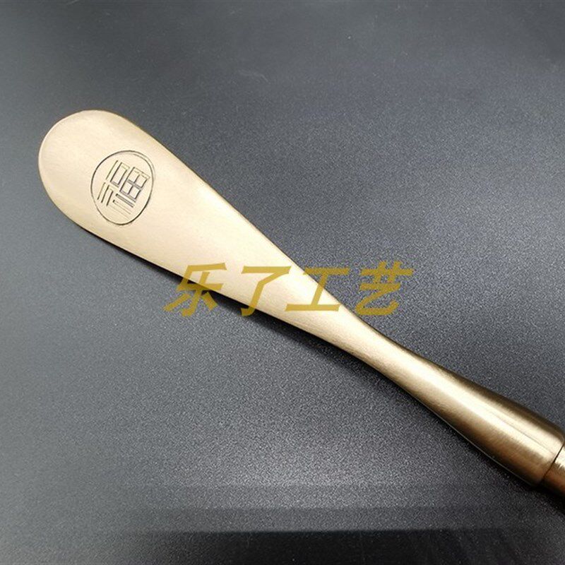 黄铜鞋拔子实心长柄家用纯铜提鞋器鞋扒不弯腰穿鞋神器鞋溜子鞋抽