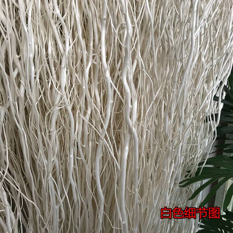 天然干树枝 龙柳干枝 假树枝装饰白色干花龙桑装饰隔断橱窗装饰