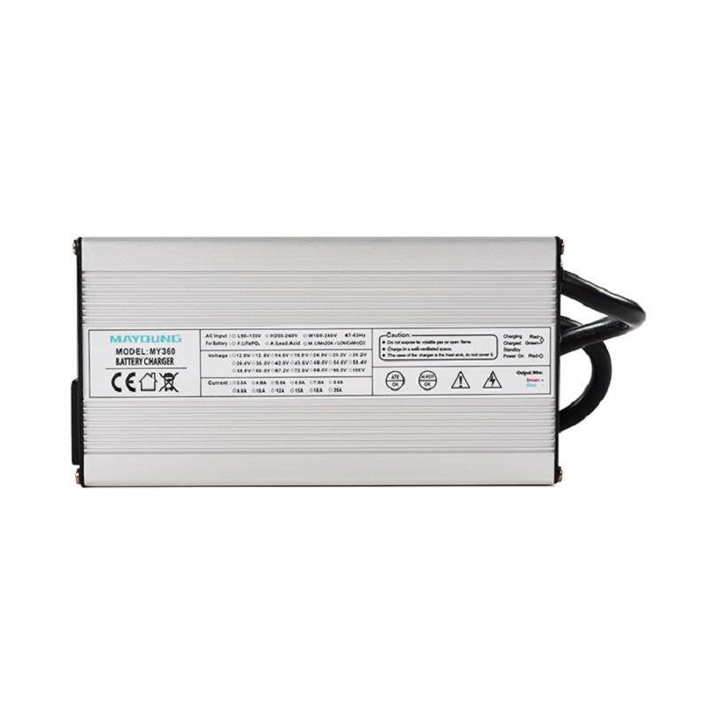 48V5A6A堆高电机充电器 55.2V铅酸电池智能充电器 多重安全保护
