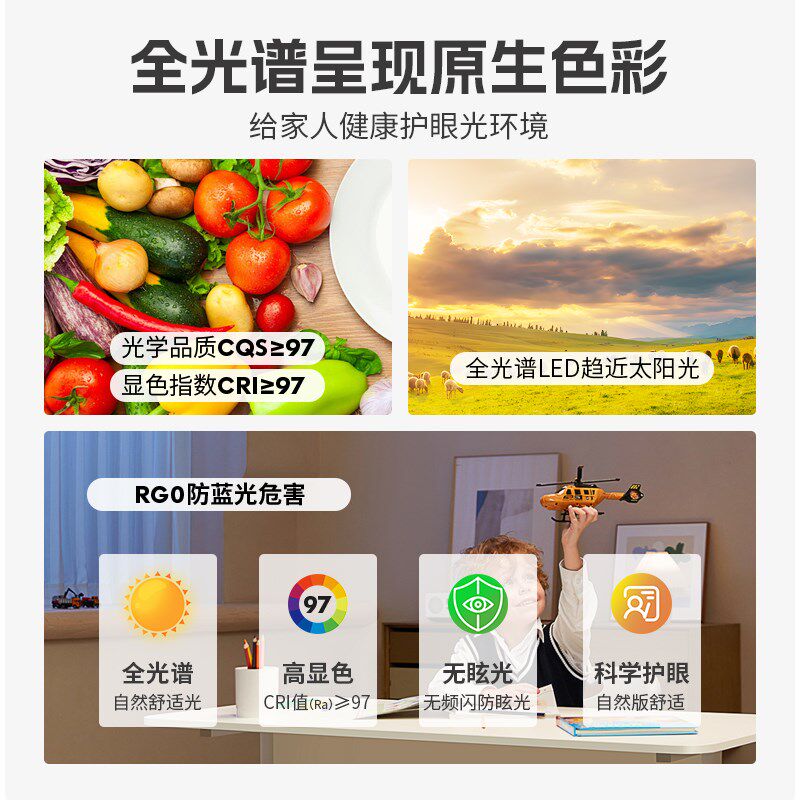 中古风吊扇灯风扇灯静音家用胡桃木色实木扇叶客厅卧室餐厅复古灯