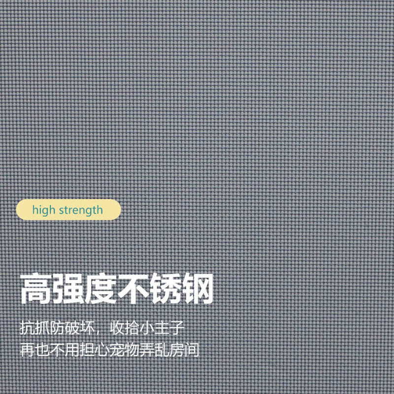 防猫防鼠门帘猫抓围栏封窗折叠护栏推拉式伸缩跳窗网拦猫宠物纱门