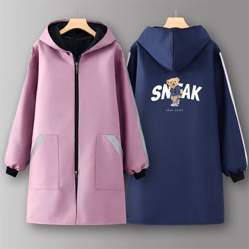 家用罩衣女冬季加绒加厚2025围裙长袖防水防油上班定制工作服做饭