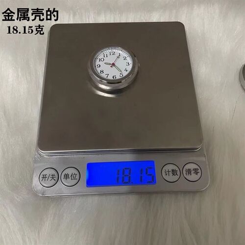 摩托汽车中控台车载石英表夜光高档超薄车载表盘时钟夜光电子圆表