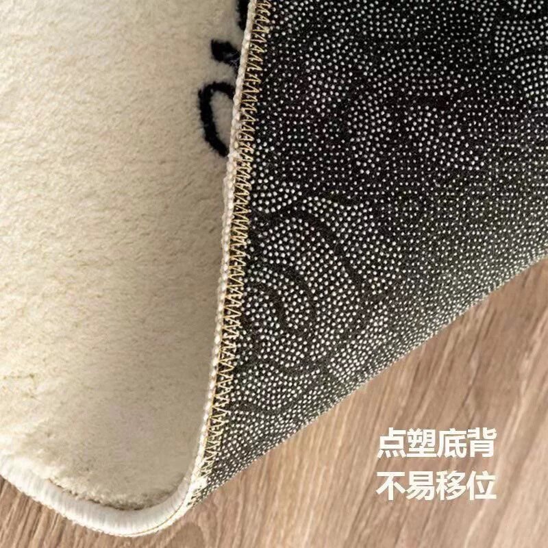 中古碎花客厅地毯北欧简约风客厅沙发地垫茶几家用卧室衣帽间脚垫