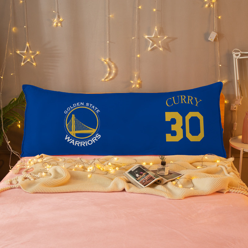 篮球队徽周边湖人床头靠背床背靠垫子单双人勇士三角靠枕可拆洗厚