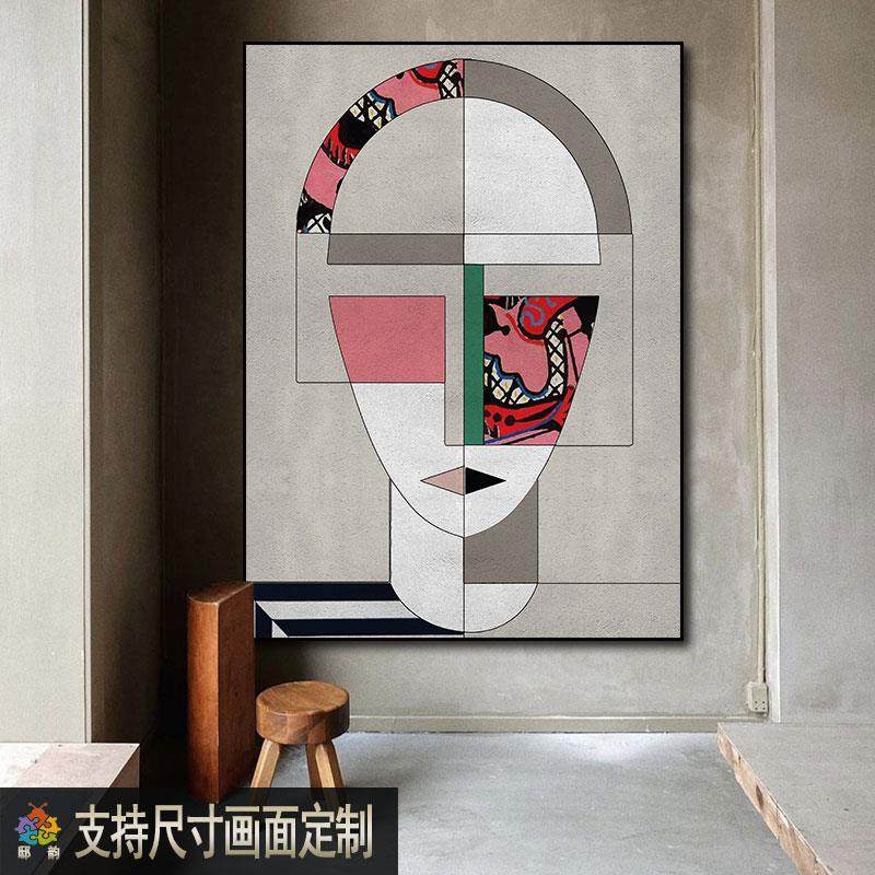 侘日寂风寂定风酒店装饰画面挂客厅无框墙壁画式寂侘风玄关宅画制