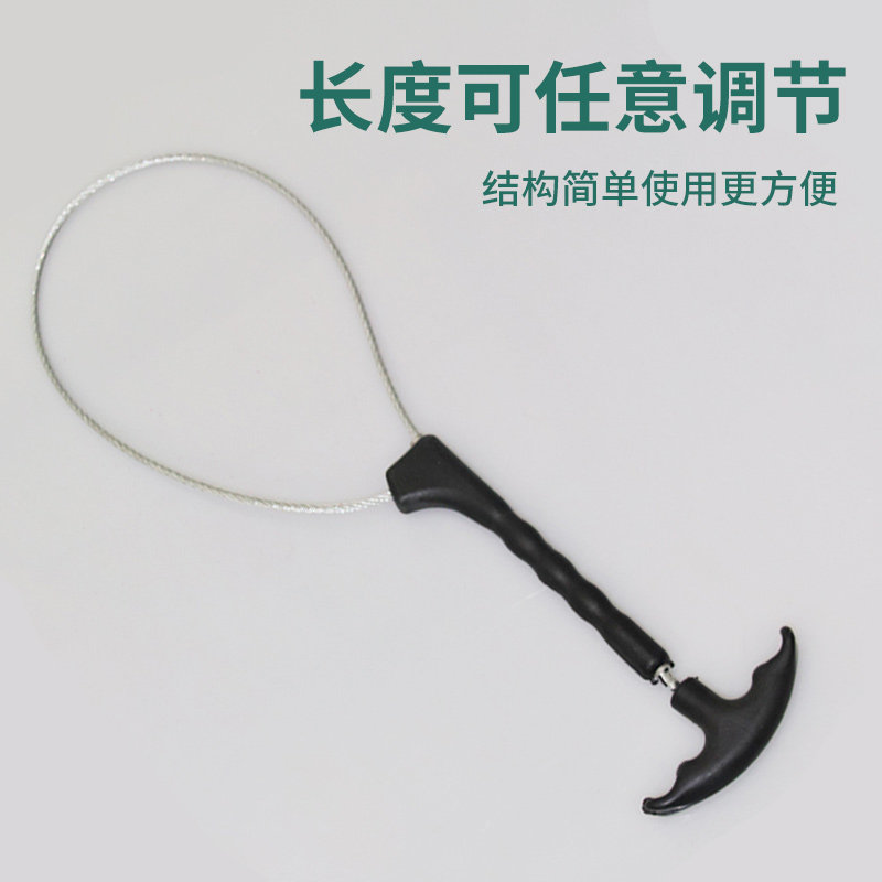 牧多多塑料手柄仔猪用保定器金属套猪器养殖场栓猪器保定绳子10个