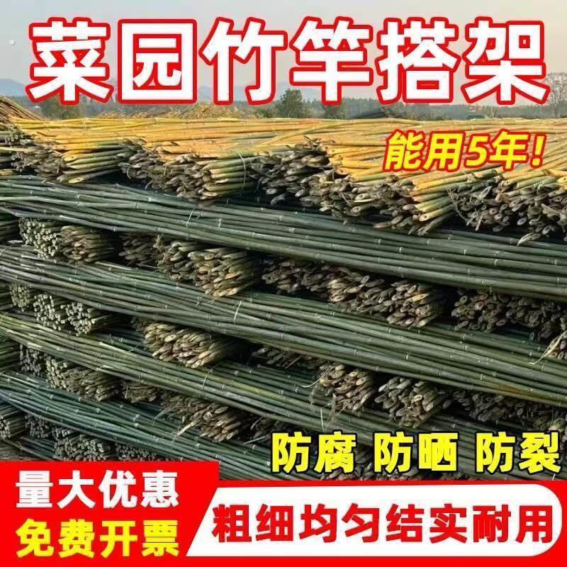竹竿竹竿菜园搭架细竹竿子搭架杆豆角黄瓜架子种菜架子彩旗竿