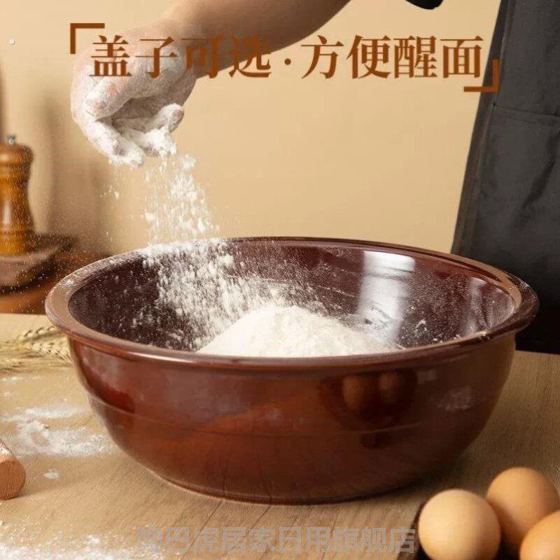 老式粗土缸一体式溪流缸家用专用面缸装水容器大容量蓄水罐厚揉面