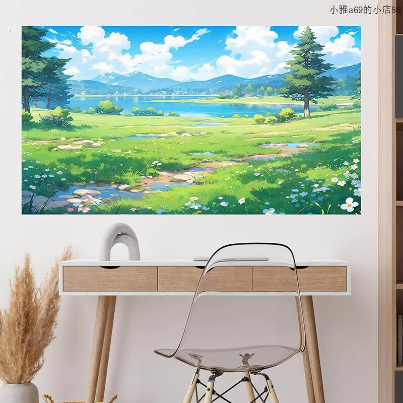 减负贴画治愈壁画自粘墙纸贴纸励志墙贴宿舍公寓美化装饰减压护眼