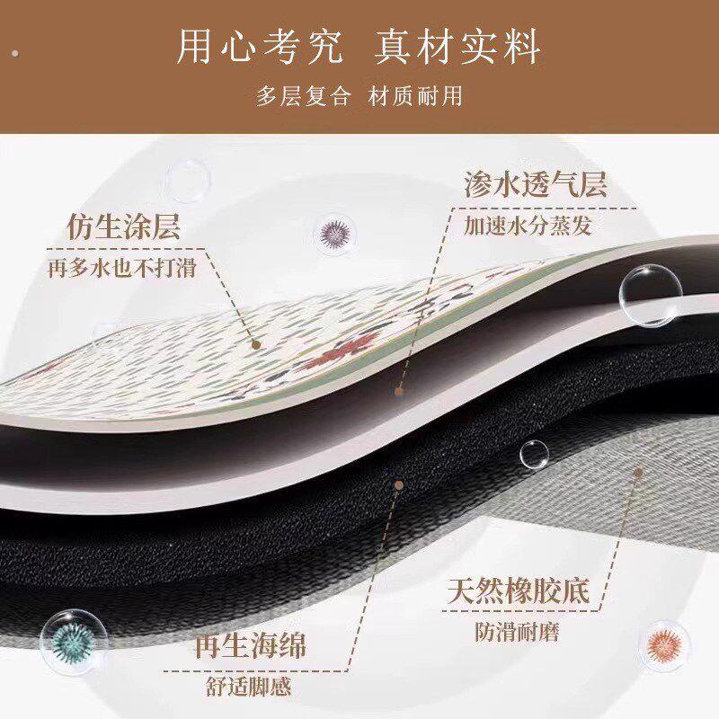 法式复古厨房台面沥水垫硅藻泥吸水垫桌面杯垫吧台餐桌隔热垫防滑