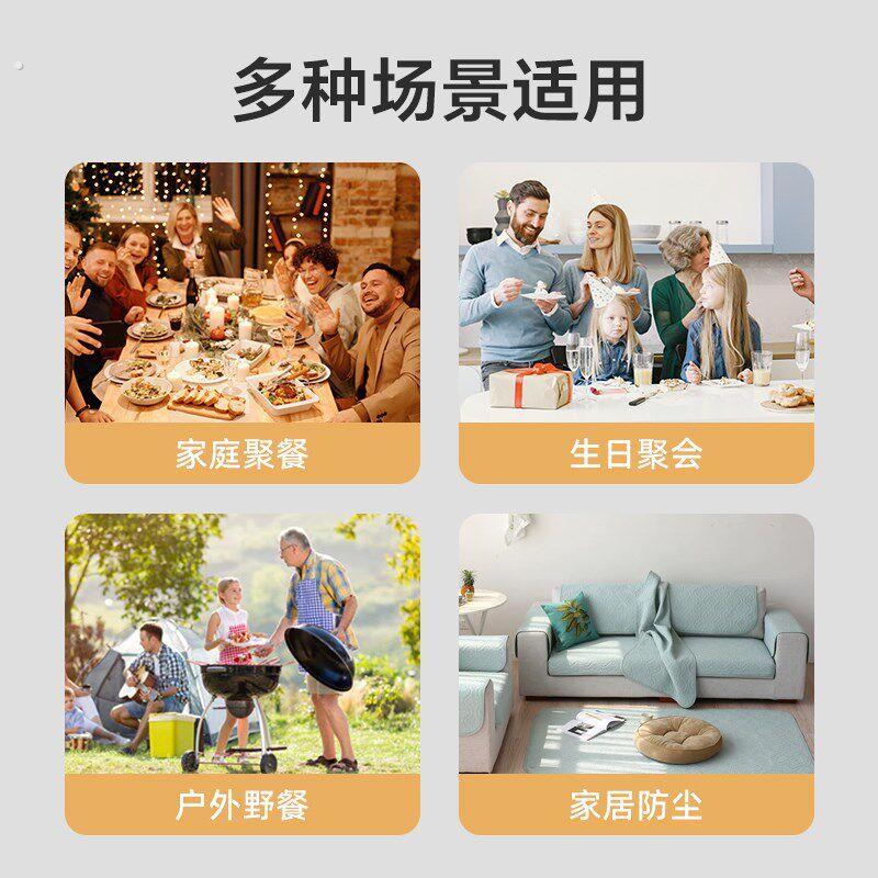 一次性桌布防水加厚布格子长方形台布户外露营野餐推车小号餐桌垫