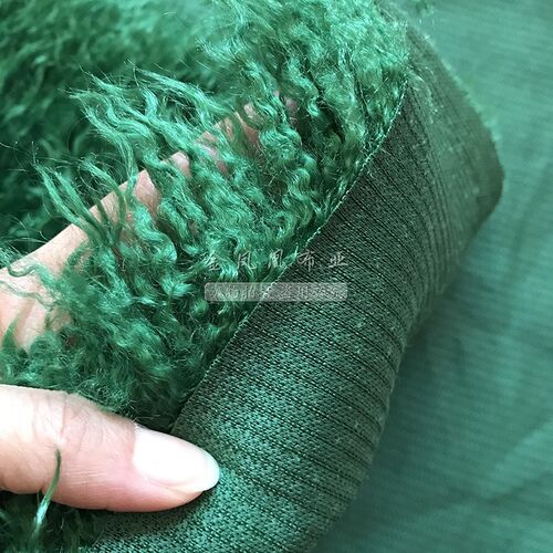 滩羊毛仿皮草布料卷毛外套服装面料玩具包包拍摄装饰背景布长毛绒