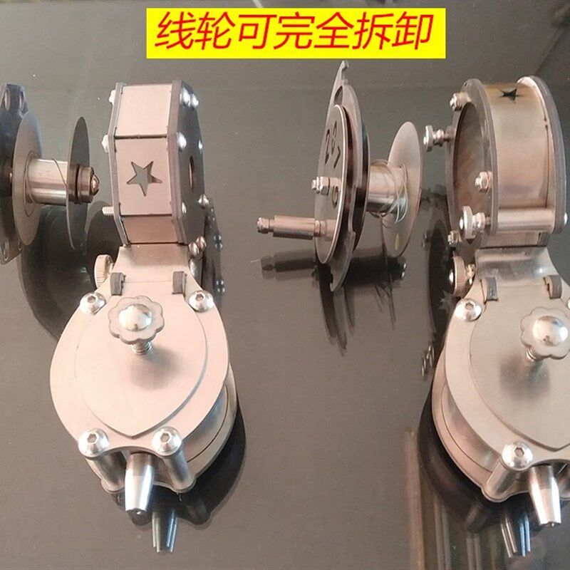 结实耐摔不锈钢墨斗工地木工专用墨斗放线墨斗金属手摇墨斗划线器