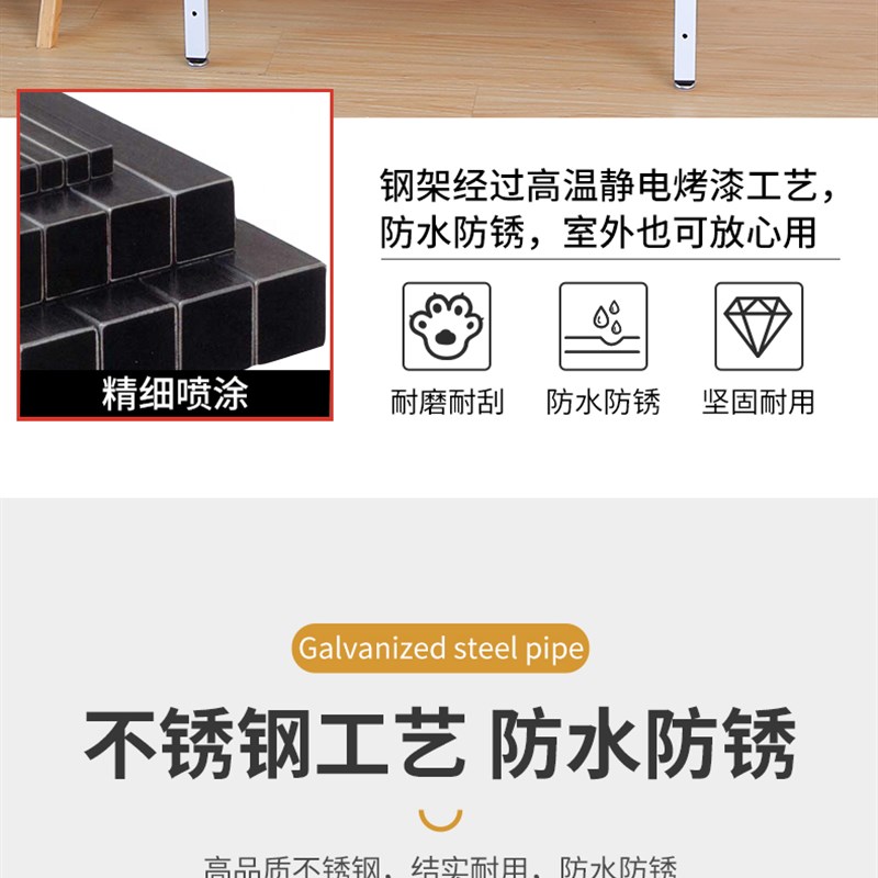 不锈钢烤漆花架置物架阳台花盆架子多层户外庭院落地式简约盆景架